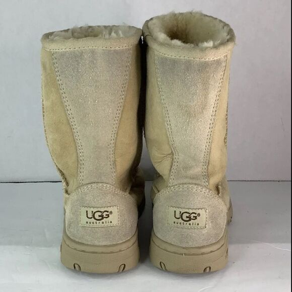 UGG Australia Ultimate Short Chestnut Tan Women Winter Mid Calf Boots Sz W6. - Picture 6 of 12